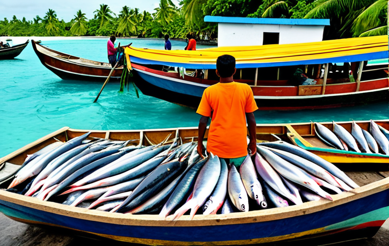 몰디브 사진 촬영 명소 - **

"Maldives beach at sunrise, golden light on white sand, calm ocean reflecting the sky, silhouett...