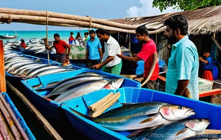 몰디브 재래시장 탐방 - **Maldivian Artisan Crafting a Dhoni Model**
    "A close-up, intimate portrait of an elderly Maldiv...