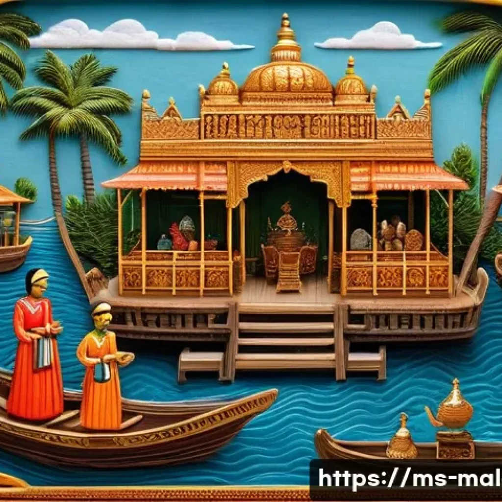 몰디브 옛 왕국 - A detailed historical scene depicting an early Maldivian kingdom: a royal court with a king wearing ...